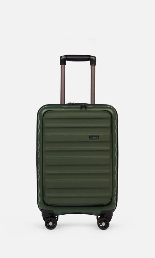 Clifton Cabin Suitcase With Pocket Green The Bag House