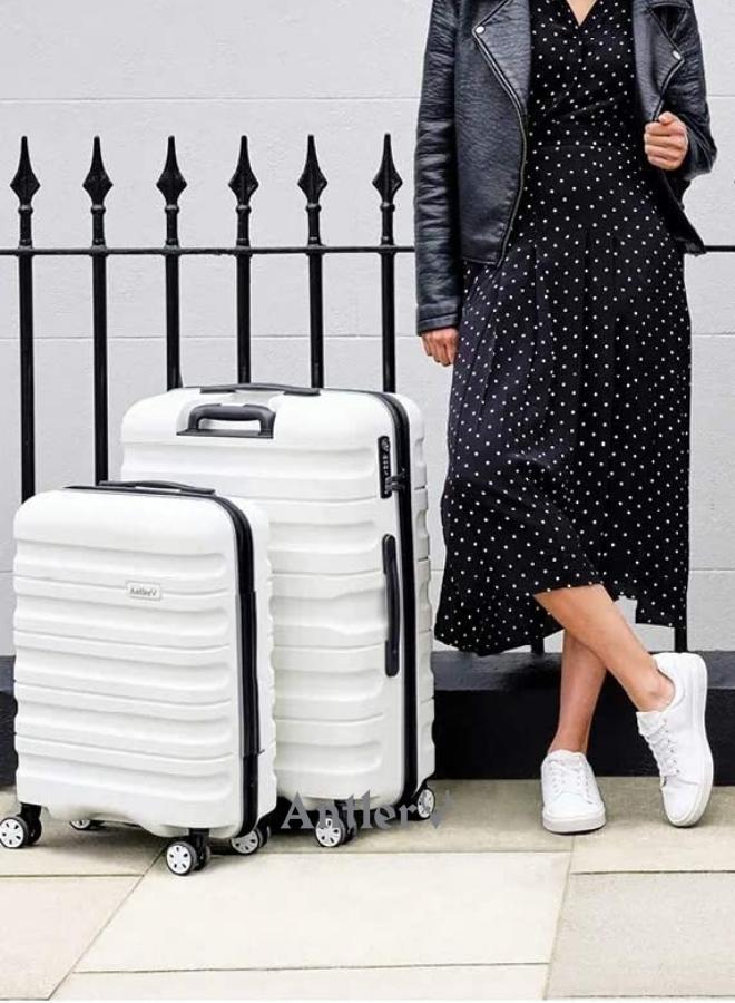 Antler Juno 2 Suitcases Set of 3 White