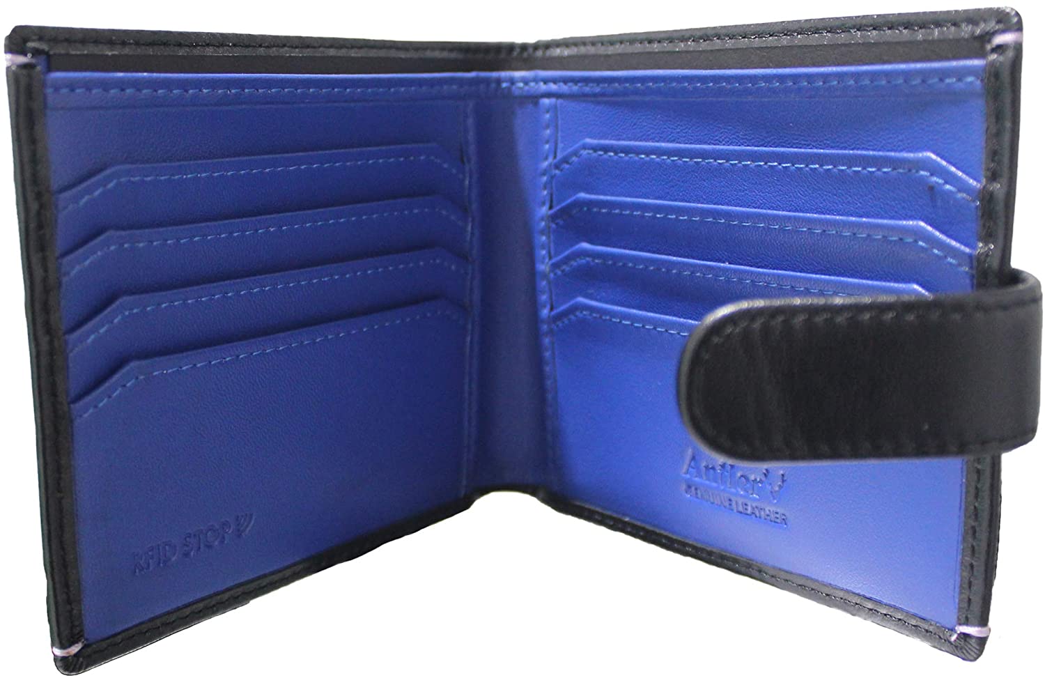 Antler UK Leather Horizontal Wallet with Divider