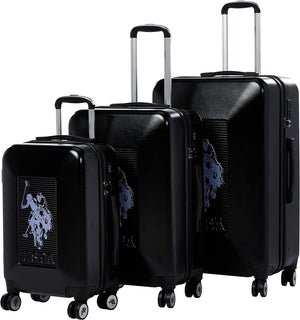 Open image in slideshow, U.S POLO Collection Hardsuitcase Set of 3-Black
