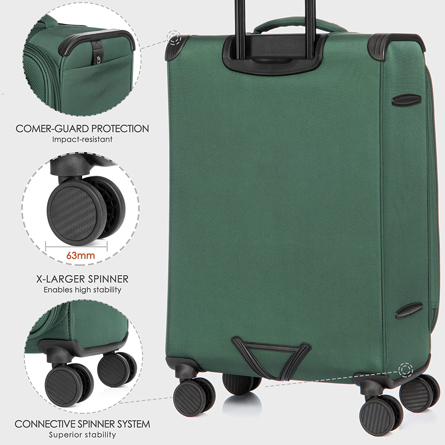 Verage Toledo Collection Carry On-Green
