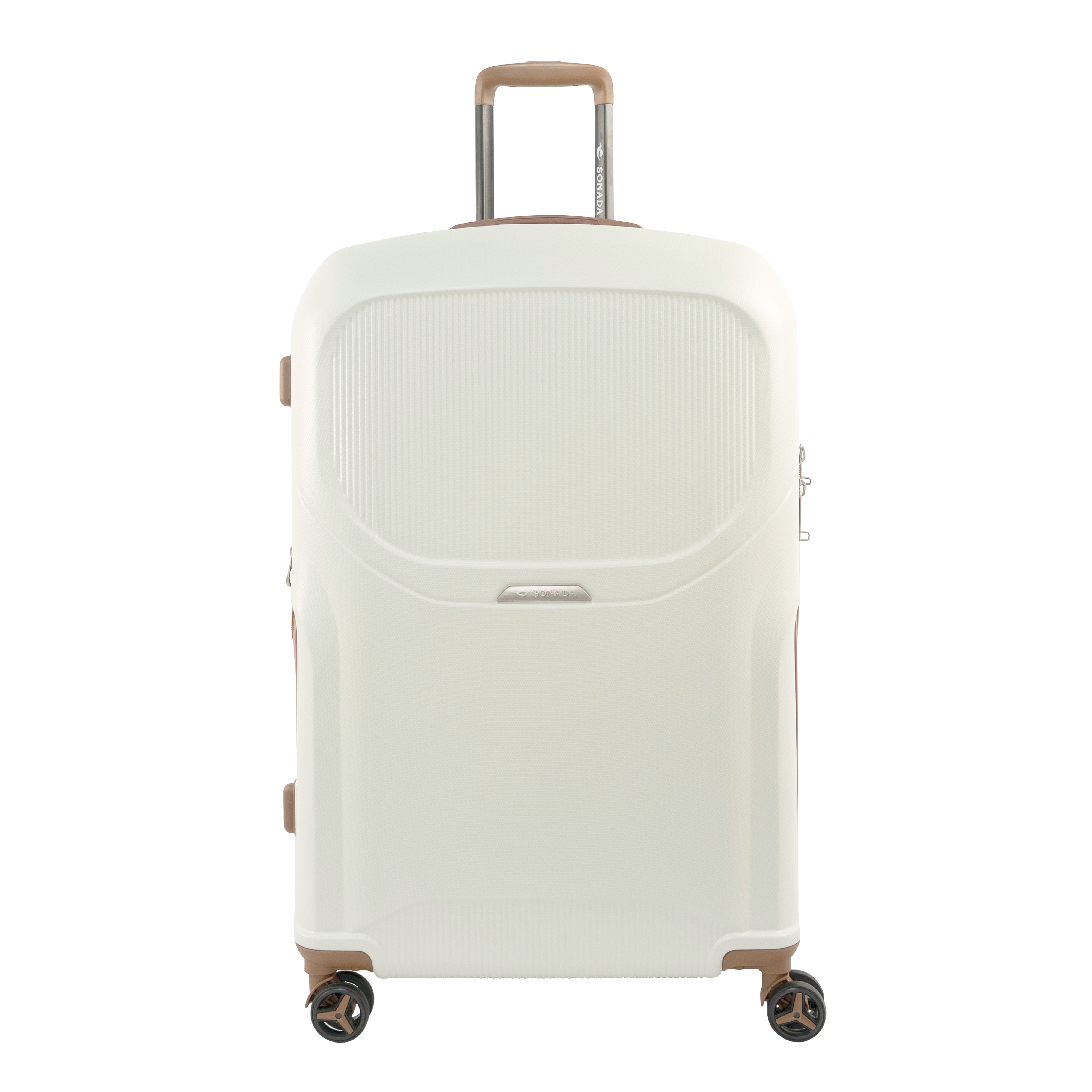 Sonada Upright Luggage Expandable Hardside Suitcase Check In White
