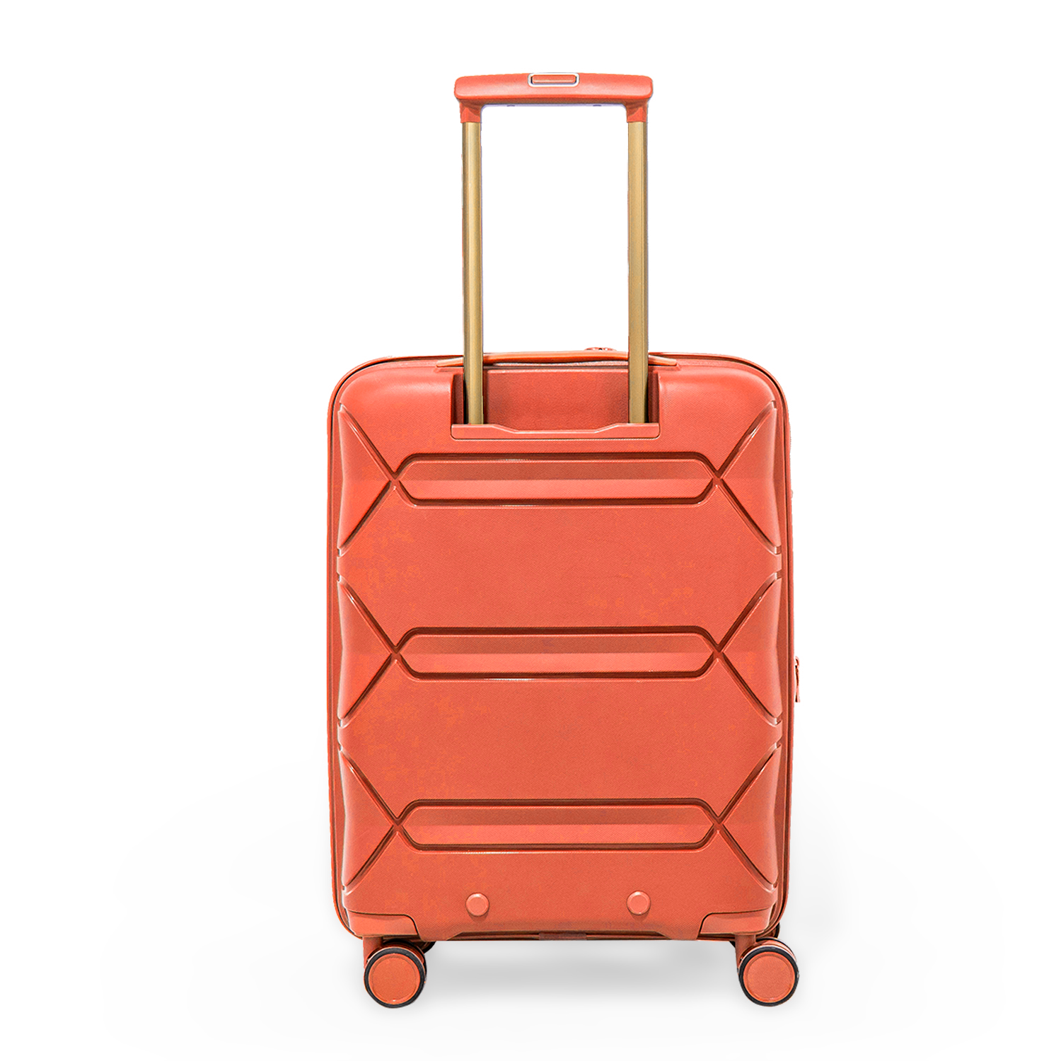 Pierre Cardin Trolley Strong Flexible Suitcases Set of 3 Peach