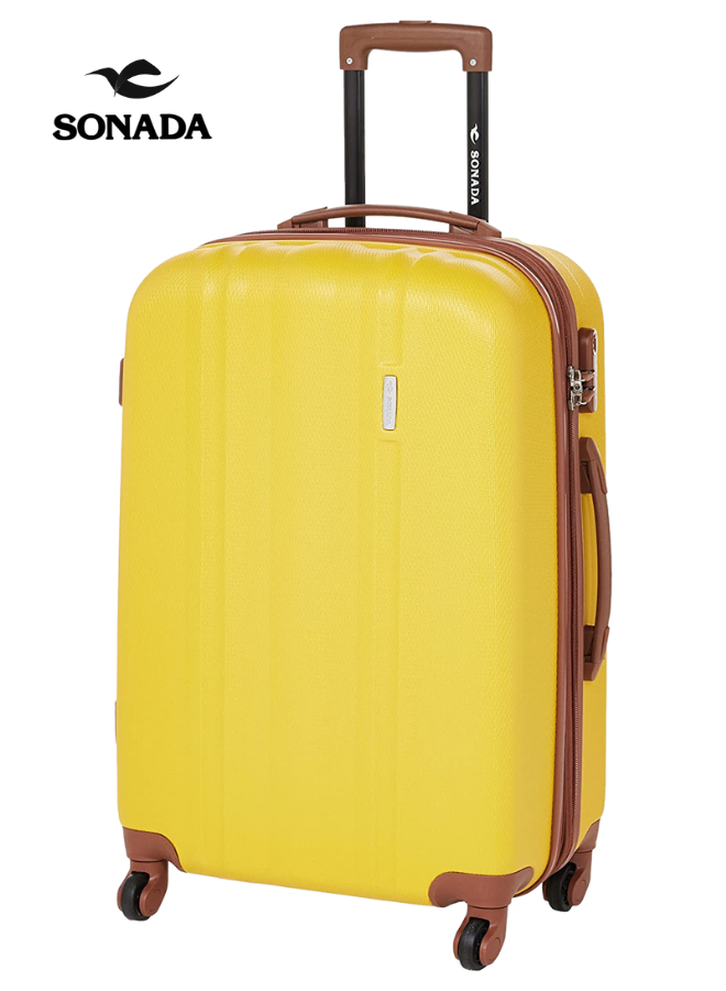 Sonada Upright Expandable Trolley Check-In Large Yellow