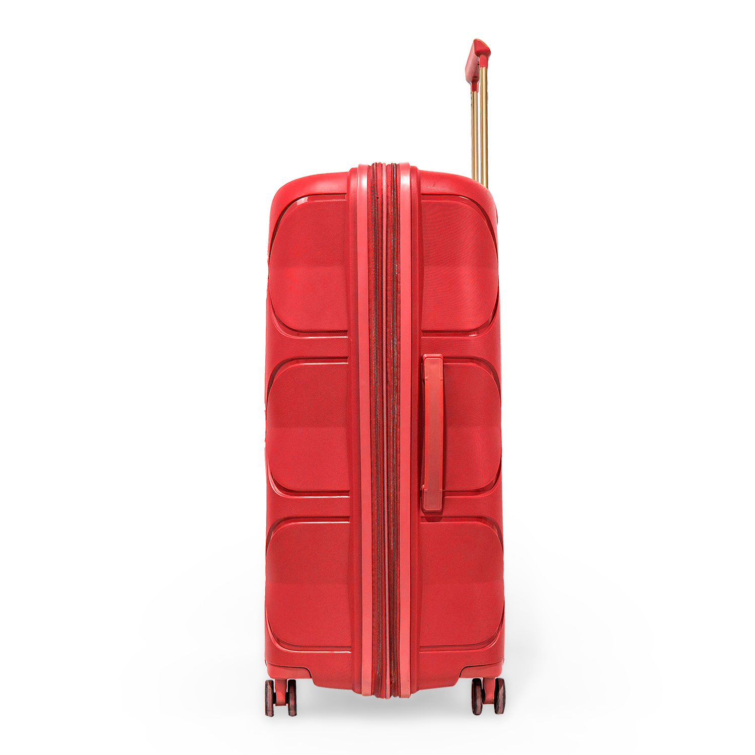 Pierre Cardin Trolley Strong Flexible Suitcases Set of 3 Red