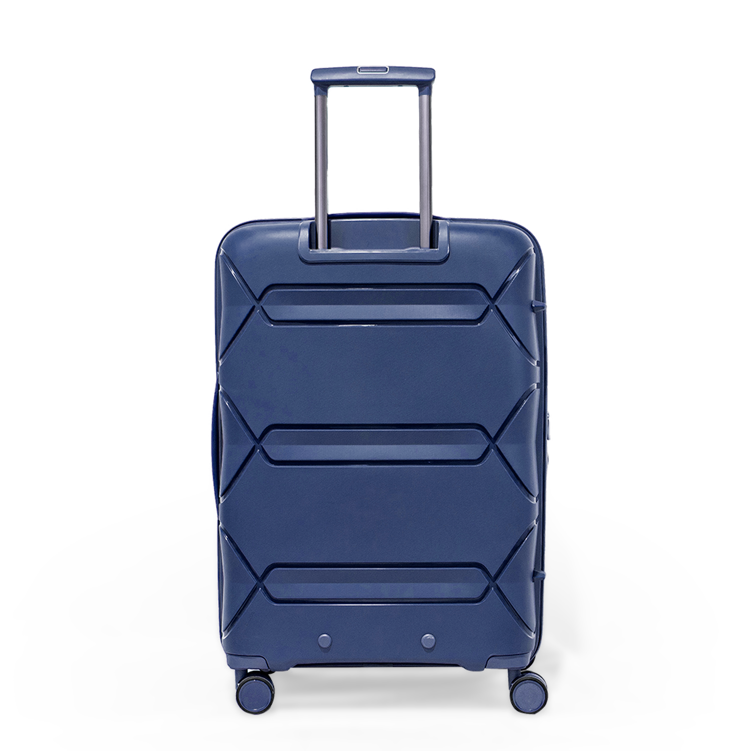 Pierre Cardin Trolley Strong Flexible Suitcases Set of 3 GreyBlue