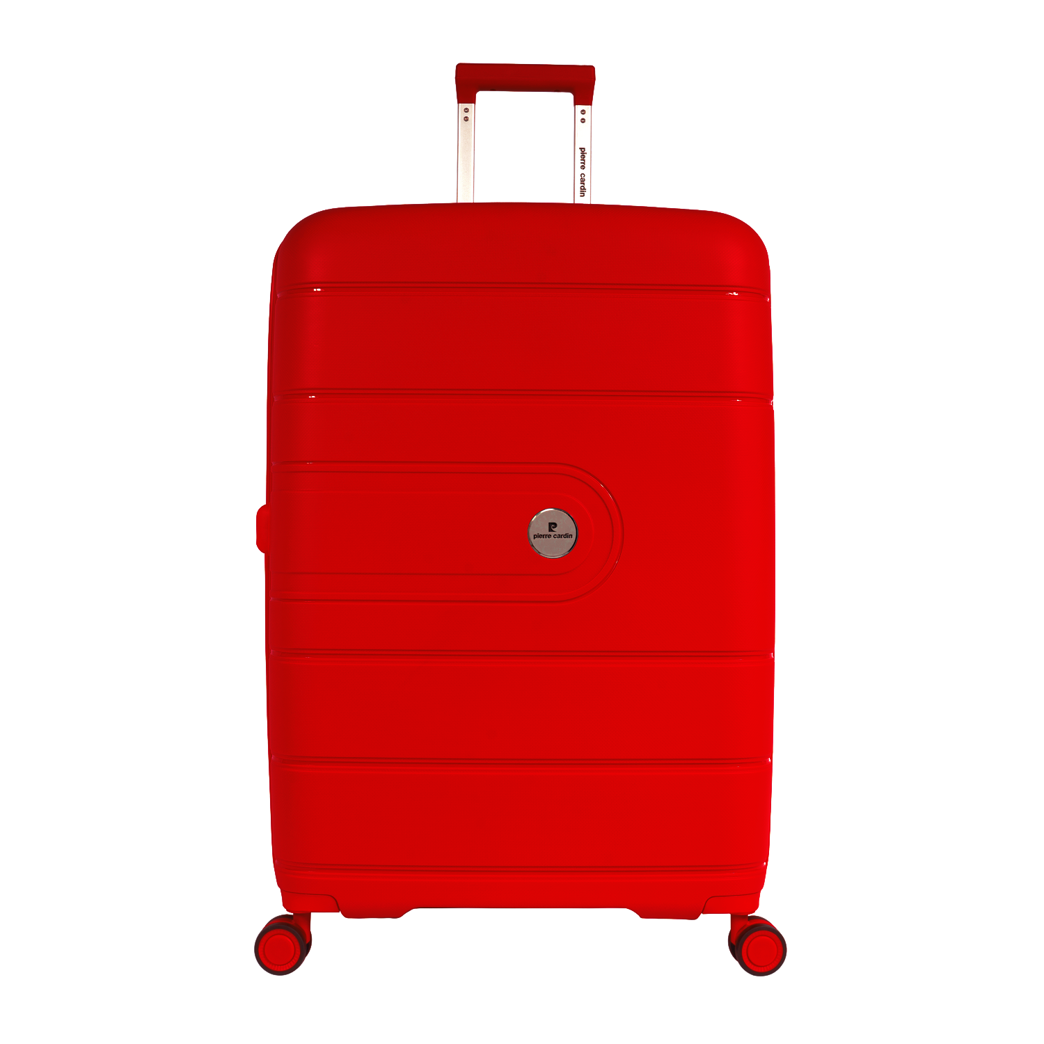 حقيبة بيير كاردان كبيرة صلبة باللون الأحمر PC86304