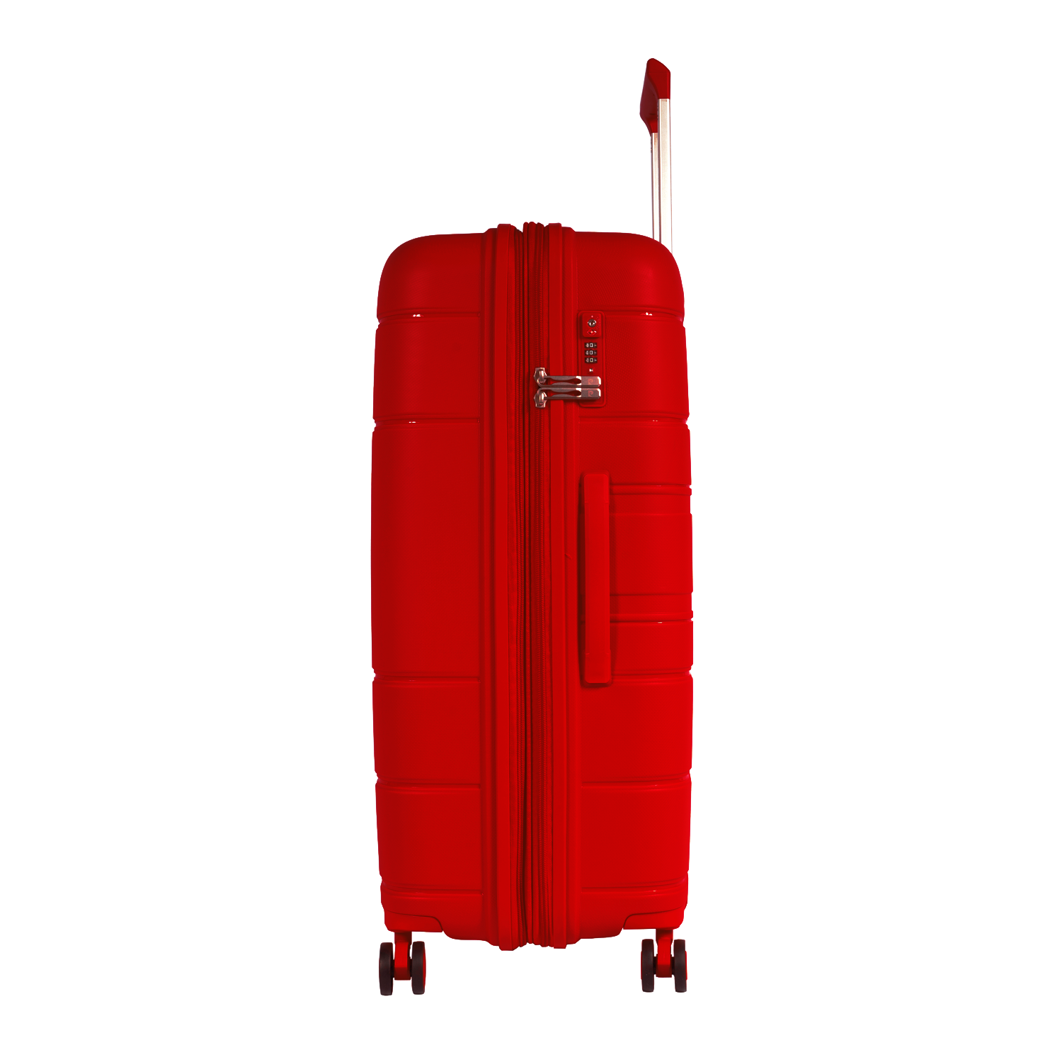 حقيبة بيير كاردان كبيرة صلبة باللون الأحمر PC86304