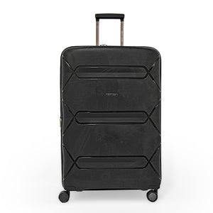 فتح الصورة في عرض الشرائح Pierre Cardin Trolley Strong Flexible Suitcases Check-In Black
