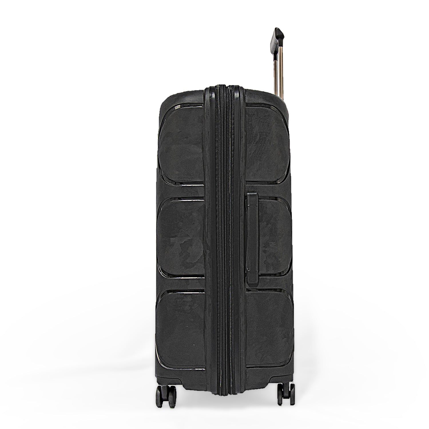 Pierre Cardin Trolley Strong Flexible Suitcases Set of 3 Black