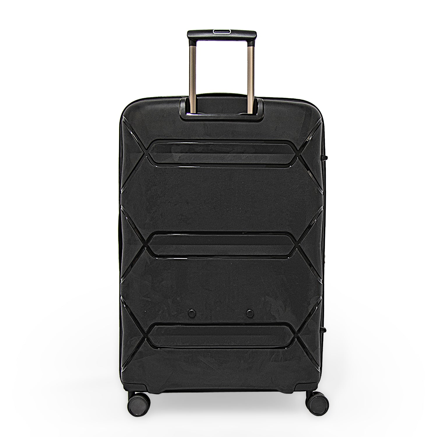 Pierre Cardin Trolley Strong Flexible Suitcases Set of 3 Black