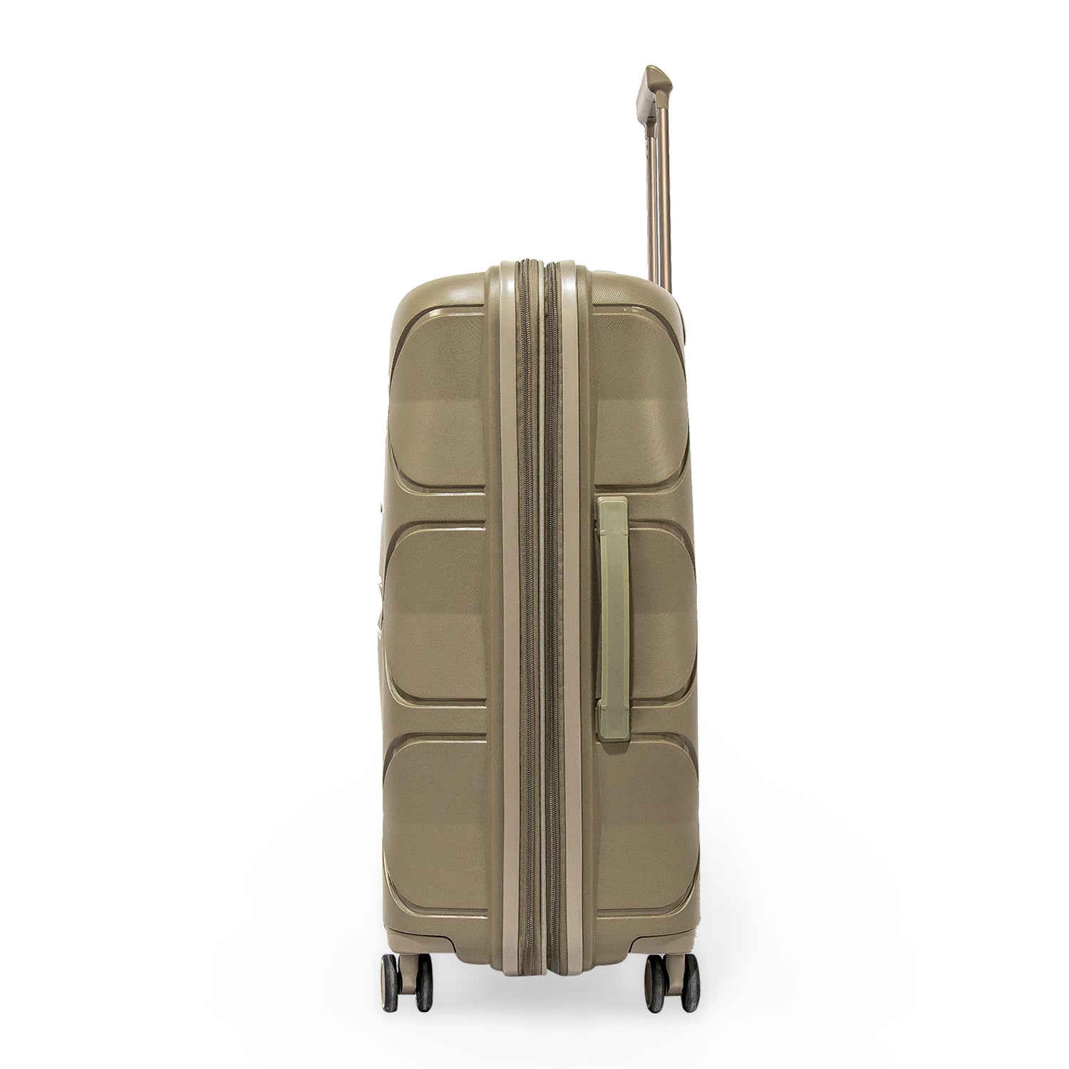 Pierre Cardin Trolley Strong Flexible Suitcases Set of 3 Champagne