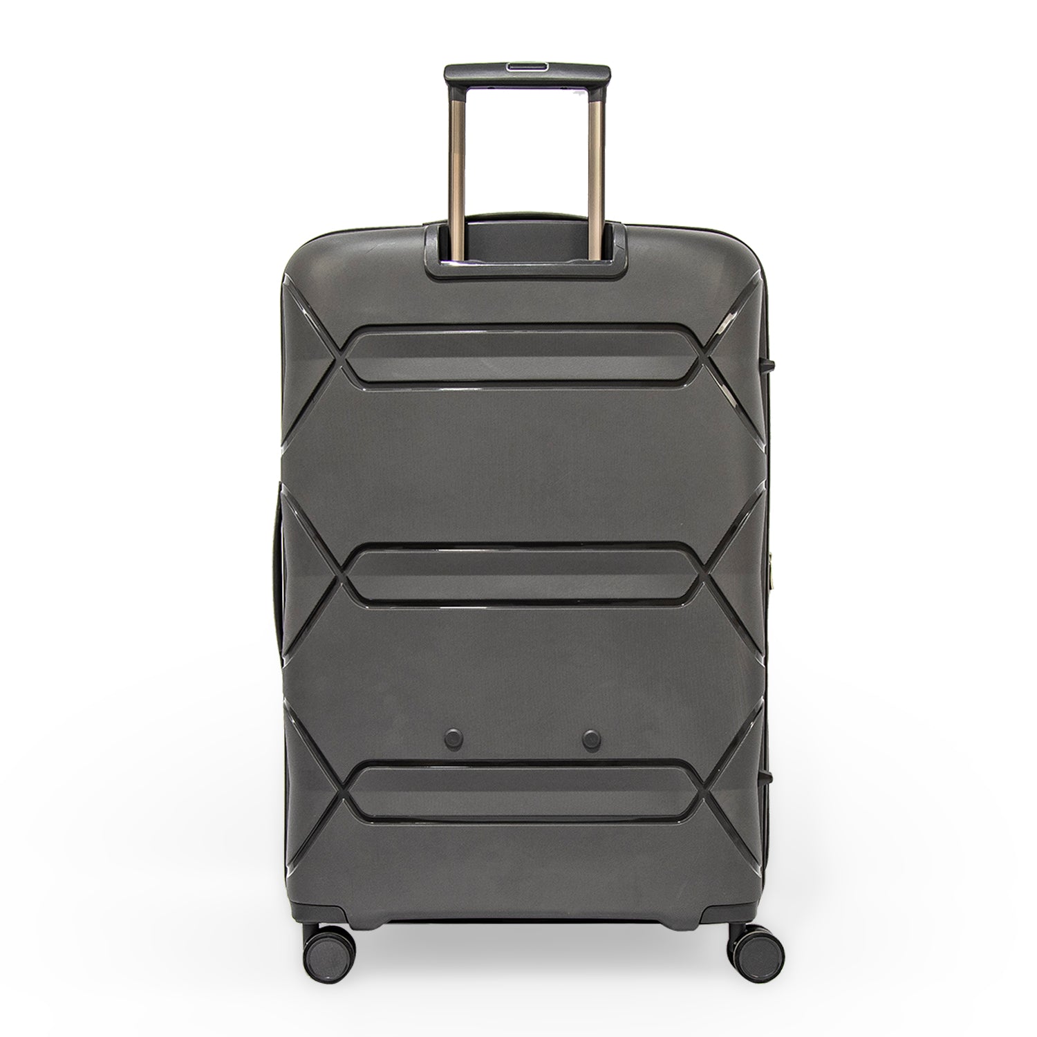 Pierre Cardin Trolley Strong Flexible Suitcases Check-In Dark Grey