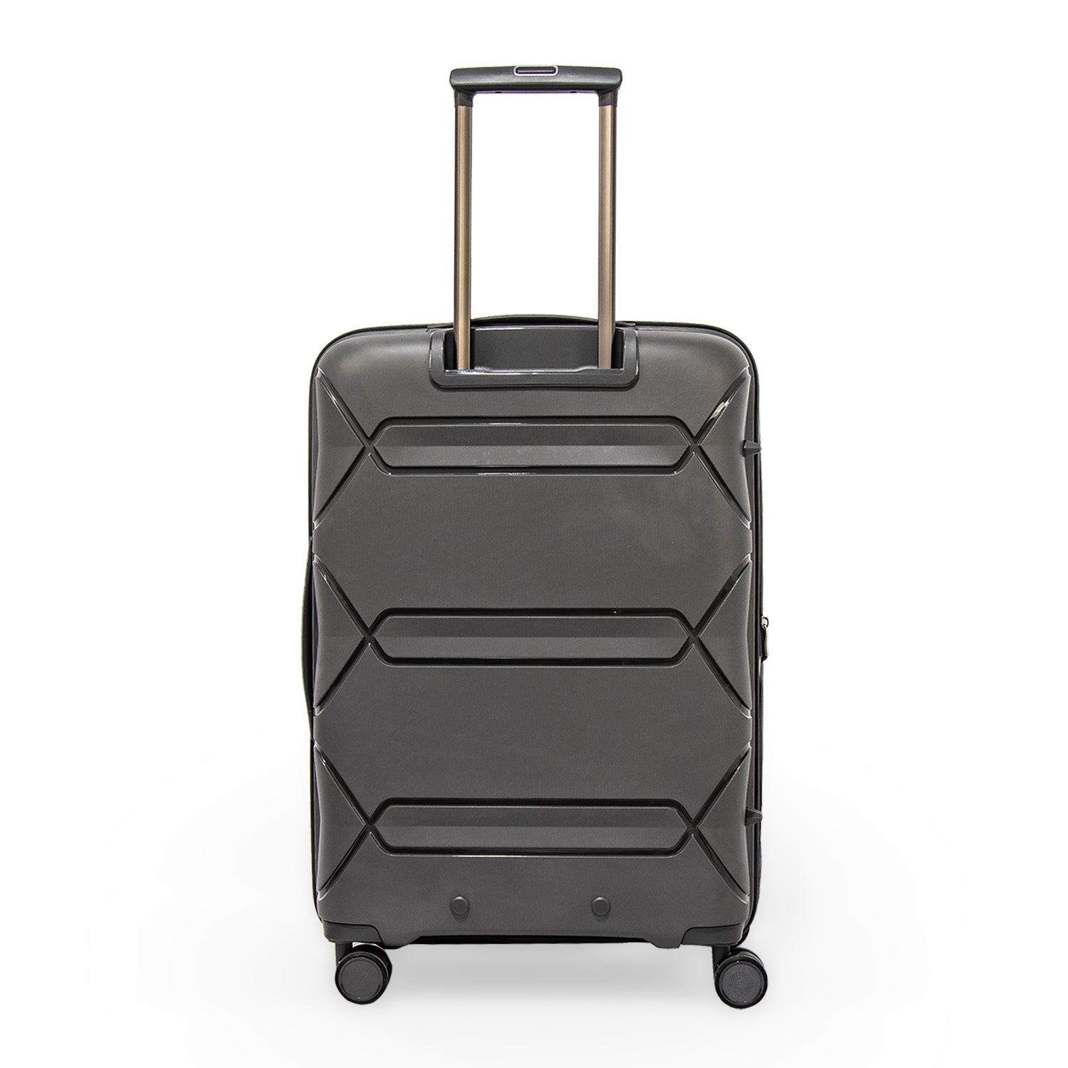 Pierre Cardin Trolley Strong Flexible Suitcases Set of 3 Dark Grey
