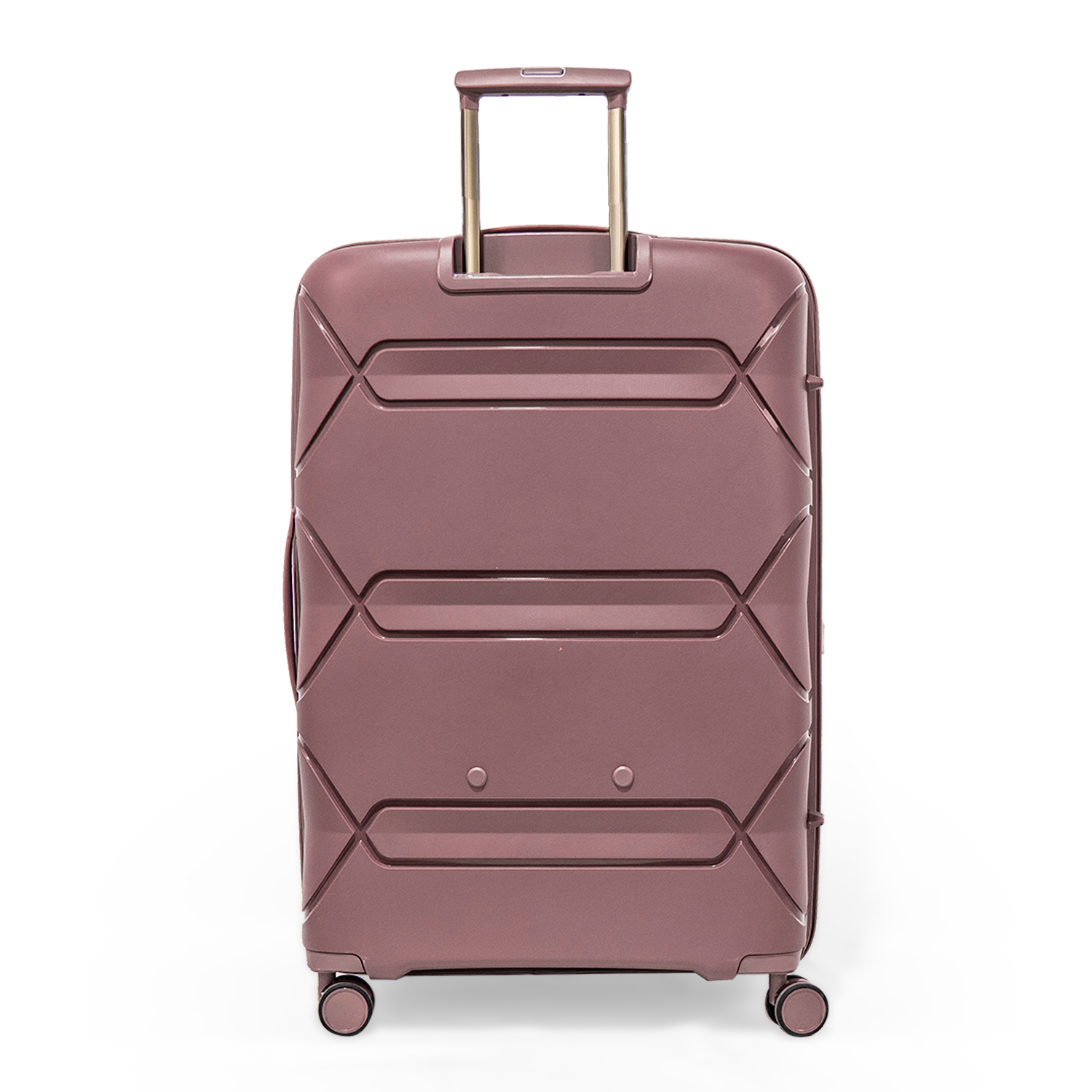 Pierre Cardin Trolley Strong Flexible Suitcases Set of 3 Rose Gold