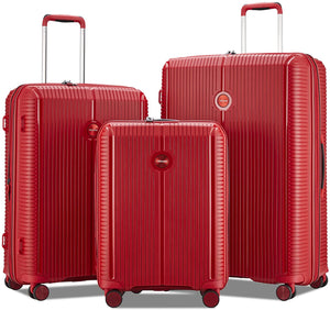 Verage Rome Suitcase Set of 3 Red - The Bag House®™