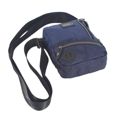Wires Small Utility Bag, Navy Blue